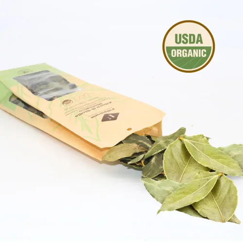 Vista 3 de FILIPPONE - Hojas de Laurel Orgánicas en Tallo, 25 g (0,88 oz), Sicilianas, Certificadas Orgánicas por el USDA Sicilian Bay Leaves Dried on Stem