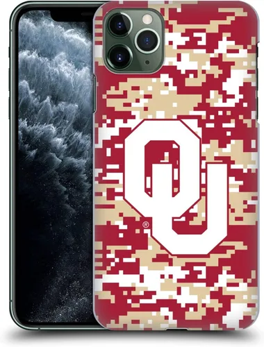 Vista 11 de Head Case Designs Funda rígida con licencia oficial de la Universidad de Oklahoma OU Banner compatible con Apple iPhone 11 Pro Max