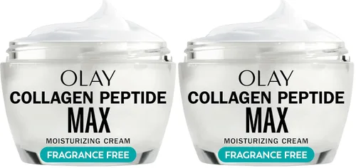 Vista 17 de Olay Crema Hidratante Facial con Péptidos de Colágeno, Crema Reafirmante para Mujeres, Sin Fragancia, No Grasa - Hidratante, Antienvejecimiento