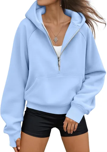 Vista 22 de AUTOMET Sudaderas con capucha de mujer, sudaderas de forro polar para otoño, conjuntos de moda, sudaderas para hacer ejercicio, chaquetas con Verde