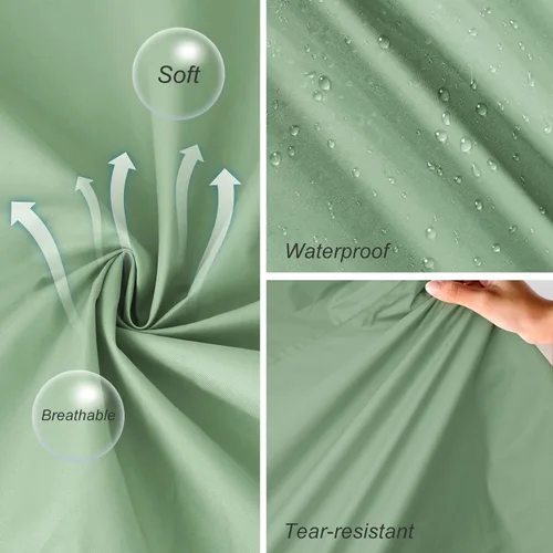 Vista 4 de SOPPY Abrigos de lluvia para mujer, impermeable largo, ligero, con capucha, para mujer, senderismo, viajes al aire libre