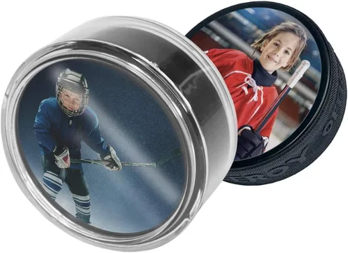 Vista 5 de Tiger Tail Sports Disco de hockey con foto personalizada