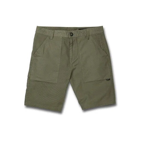 Vista 2 de Volcom Clockworks - Pantalón corto de lona de 20 pulgadas para hombre