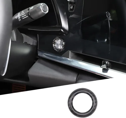 Vista 8 de Cubierta de botón de arranque de parada del motor para Chevrolet Corvette C8 Stingray 2020-2024, accesorios de anillo de arranque de encendido ABS