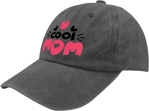 Vista 2 de Baseball Caps Cool mom Baseball Caps for Women Vintage Denim Caps Adjustable