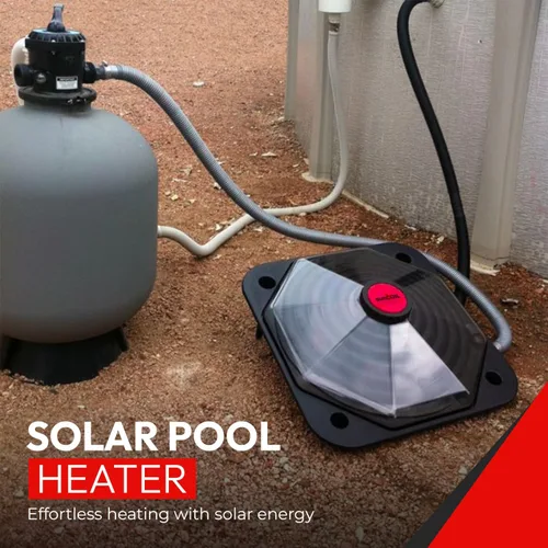 Vista 6 de Cúpula solar para calentador de piscina – SunCOIL negro para piscinas sobre el suelo e Intex – Kit de conexión gratuita y válvula desviadora
