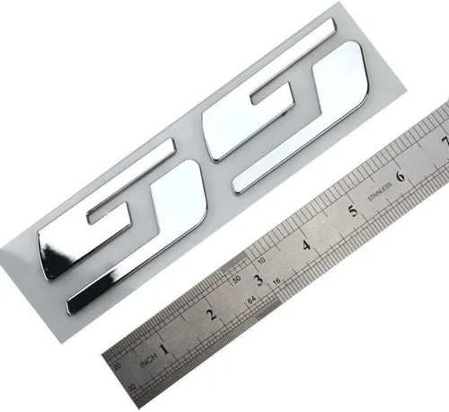 Vista 5 de 3 emblemas SS de repuesto para placa de identificación de automóvil 3D para Silverado Sierra (cromado)