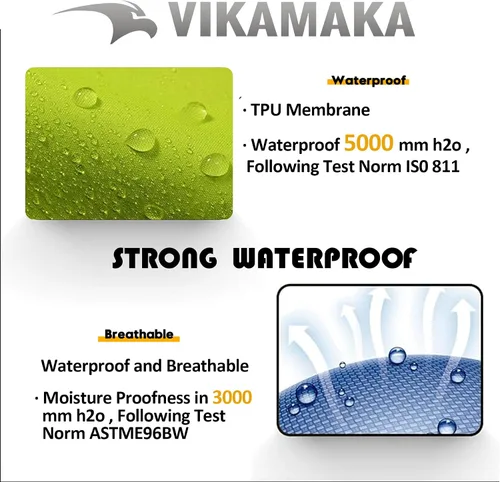 Vista 5 de Traje de lluvia impermeable para hombres, chaquetas de lluvia ligeras y pantalones reflectantes portátiles para motocicleta, ciclismo