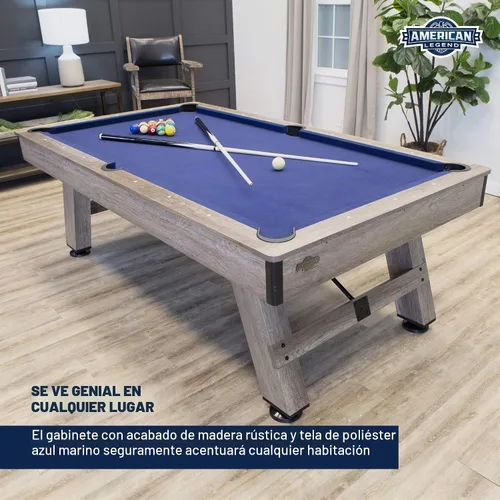 Vista 3 de American Legend Billiard Table with Rustic Wood Finish