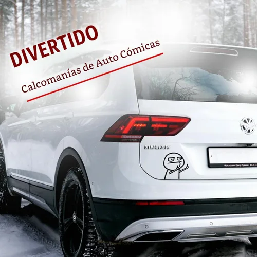 Vista 2 de Divertida calcomanía de vinilo de anime para automóvil, impermeable, para computadora, camión, automóvil, deportivo, motocicleta, decoración (negro)