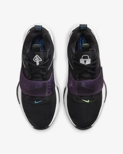 Vista 3 de Nike Zapatos de baloncesto Zoom Freak 3 de punto para mujer, BlackBlackLight Photo BlueWhite