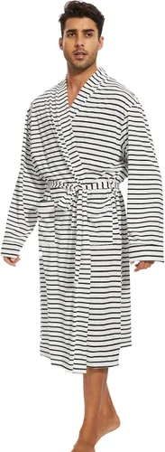 Vista 7 de SWEET RABBIT Bata de baño de punto ligero para hombre