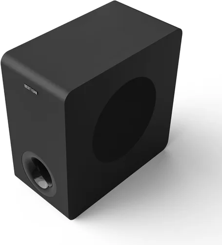 Vista 4 de Subwoofer con alimentación, Bestisan Subwoofer de audio para el hogar activo de 6.5" de 16,5 cm en diseño compacto para receptor, graves profundos