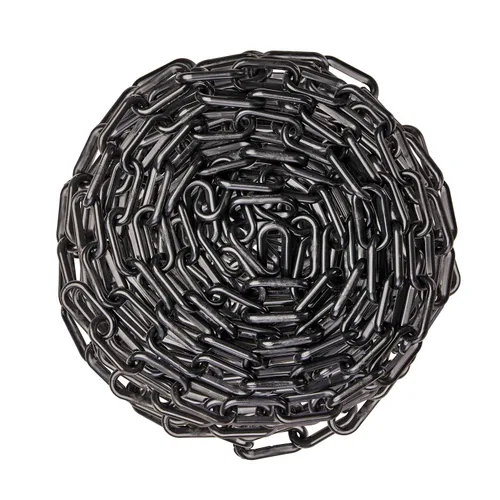 Vista 6 de US Weight (Fabricado en EE. UU.) Cadena de seguridad de plástico negro de 2" x 10 pies con tecnología SunShield resistente a los rayos UV