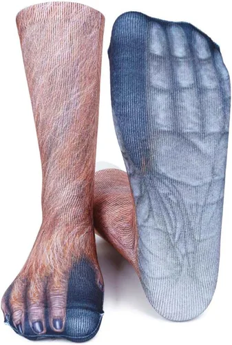 Vista 4 de Calcetines divertidos para regalo de Navidad para hombres, mujeres y adolescentes