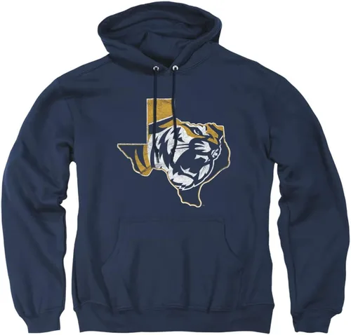 Vista 60 de Distressed College Primary Logo Adult Pullover Hoodie Collection 1 Universidad Estatal de Albany