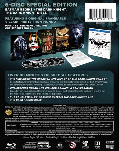 Vista 2 de The Dark Knight Trilogy (Special Edition) (Blu-ray)