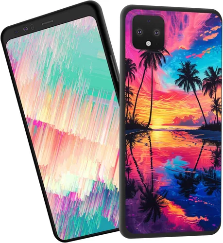 Vista 121 de for Google Pixel 4 XL Case,Slim Shockproof TPU Soft Rubber Silicone Cover Phone Case for Google Pixel 4 XL,Blue Skull Headphone