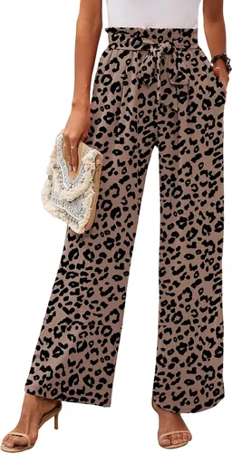 Vista 88 de Heymoments Wide Leg Pant for Women High Waist Trouser A01-negro