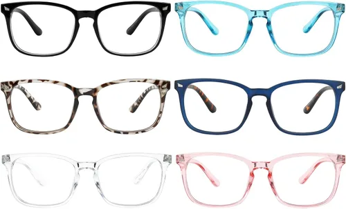 Vista 9 de Yogo Vision Blue Light Blocking Computer Glasses Anti Glare Reduce Eyestrain Eyeglasses for Men and Women