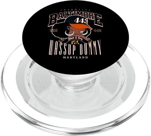 Vista 8 de 443 Código de área Baltimore Maryland Flag Blaq Girl Bmore Pride PopSockets estándar PopGrip
