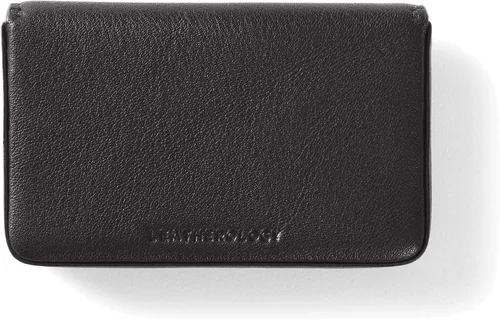 Vista 3 de Leatherology - Estuche delgado para tarjetas de visita con cierre magnético Negro Onyx