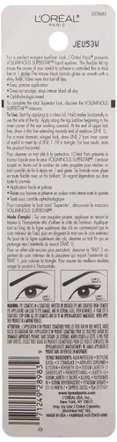Vista 3 de L'Oreal Paris Voluminous Superstar Lápiz delineador líquido, negro, 0.056 onzas
