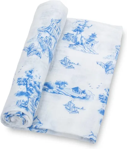Vista 23 de LollyBanks Mantas para Bebé, Manta de Arrullo de Muselina de Algodón 100% para Niñas, Suave y Grande de 47 x 47 Pulgadas, Arrullo para Recién