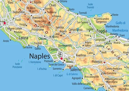 Vista 5 de Póster pictórico mapa de Italia - 23.4 x 16.5 pulgadas - Papel laminado