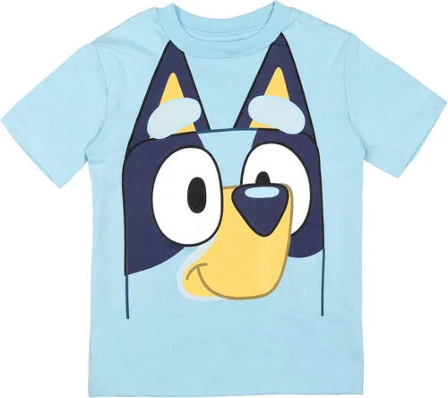 Vista 27 de Bluey Paquete de 3 camisetas para niños para verano, paquete de 3 camisetas de algodón para niños