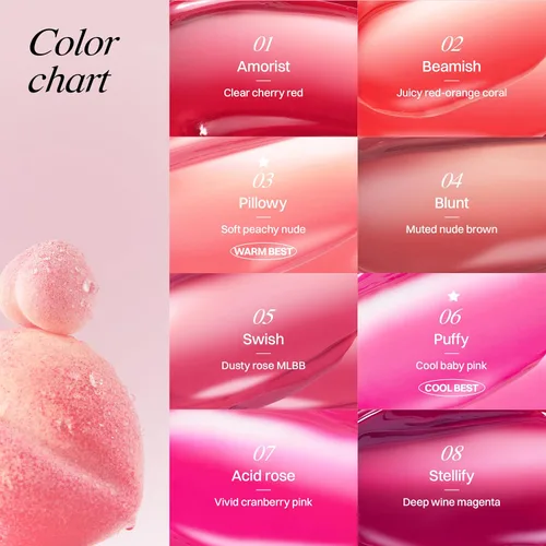 Vista 5 de HOLIKA HOLIKA Heart Crush Bare Glaze Tint - Tinte labial K-Beauty Girlish & Juicy Color con esencia de humedad, humedad de larga duración y alto 04
