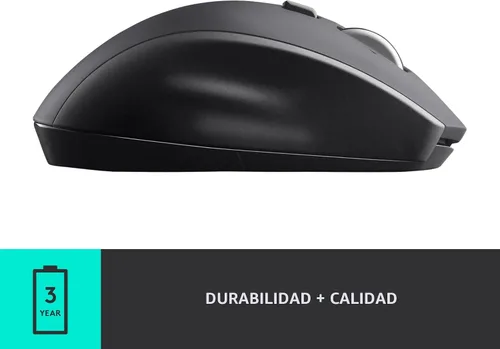 Vista 5 de Ratón inalámbrico Logitech M705 Marathon, ratón inalámbrico para juegos, receptor USB-A de 2.4 GHz, 5 botones programables, batería de 3 años, PC