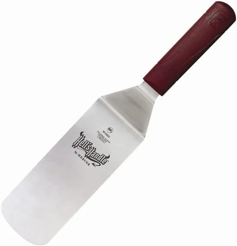 Vista 16 de Espátula "Hell's Handle" de Mercer Culinary, de 5 x 4 pulgadas, resistente, Plateado