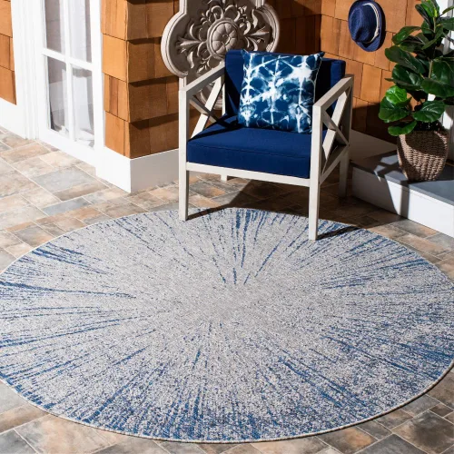 Vista 46 de Safavieh Courtyard Collection CY8893 - Alfombra decorativa para interiores y exteriores, no desprende pelusa, fácil de limpiar, 2 x 3 pies 7 beige