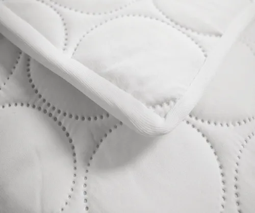 Vista 2 de Natural Comfort Protector de colchón ajustable, tamaño individual XL, color blanco