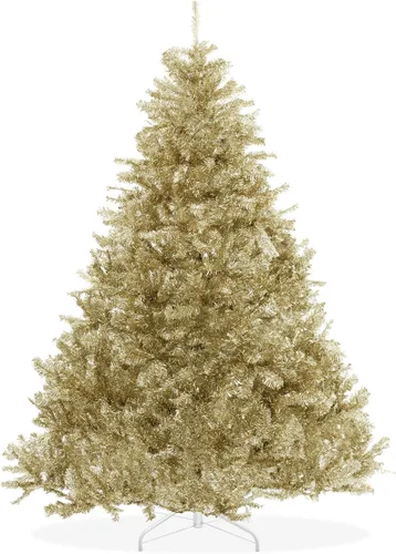 Vista 11 de Árbol de Navidad artificial Casafield de abeto negro de 6 pies con soporte de metal resistente