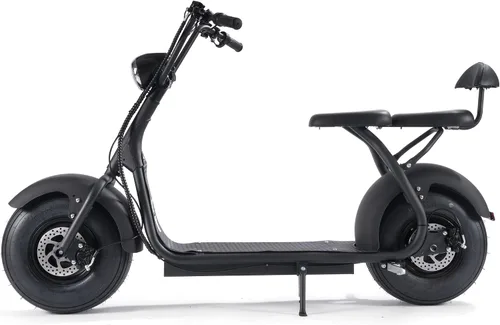 Vista 4 de MotoTec Fat Tire 60V 18Ah 2000W Litio Scooter Eléctrico Negro