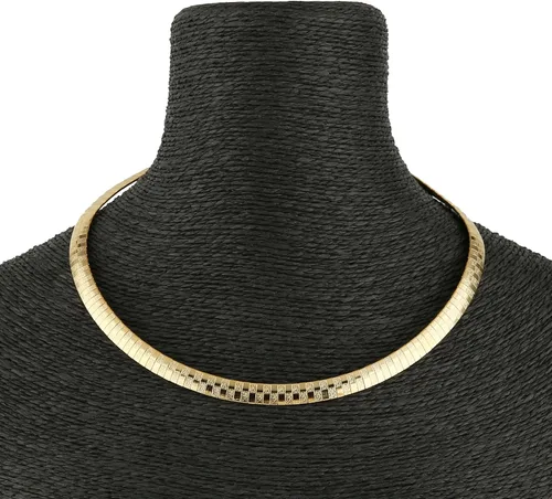 Vista 2 de HZMAN Omega - Conjunto de collar de 18 pulgadas y pulsera de 85 pulgadas de cadena de acero inoxidable de 8mm de grosor
