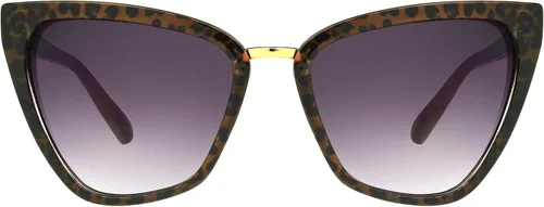 Vista 2 de Steve Madden Gafas de sol Iris para mujer Cateye, Animal, 2.244in