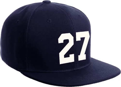 Vista 77 de Número de equipo modificado para requisitos particulares del jugador del color del sombrero del Snapback de la visera plana clásica de la visera
