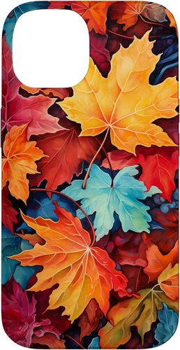Vista 4 de Autumn Foliage Fall Leaves Case for iPhone 17