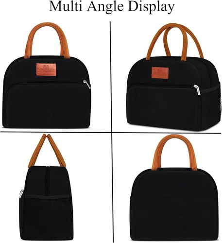 Vista 6 de Ccidea - Lonchera sencilla impermeable, aislada, bolsa grande para llevar comida