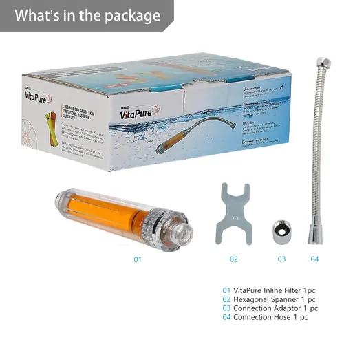 Vista 9 de VCF-50V Filtro de ducha en línea ultra compacto de vitamina C también conocido como SUF-50V