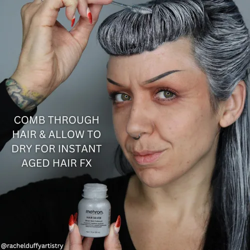 Vista 3 de Mehron Maquillaje Cabello Plata (4.5 oz)