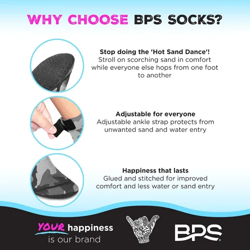 Vista 21 de BPS "Second Skin" - Calcetines de voleibol de playa ultra flexibles de secado rápido, calcetines de fútbol de arena, botines de deportes acuáticos