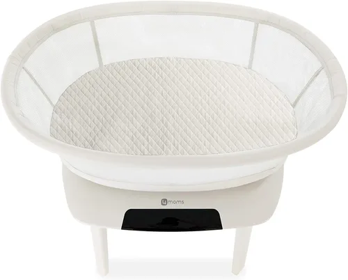 Vista 2 de 4moms mamaRoo - Funda impermeable para colchón de cuna, color blanco