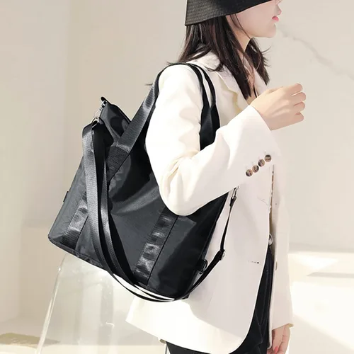 Vista 3 de GOQUFOY Bolsos cruzados de nailon para mujer, bolso de hombro impermeable, bolso de mensajero, bolso de mano para mujer