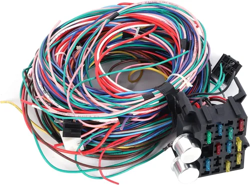 Vista 7 de PartsFlow Arnés de cableado universal extra largo de 12 circuitos Street Hot Rod Wire para Chevrolet Chevy Mopar para Ford Muscle Car, arnés
