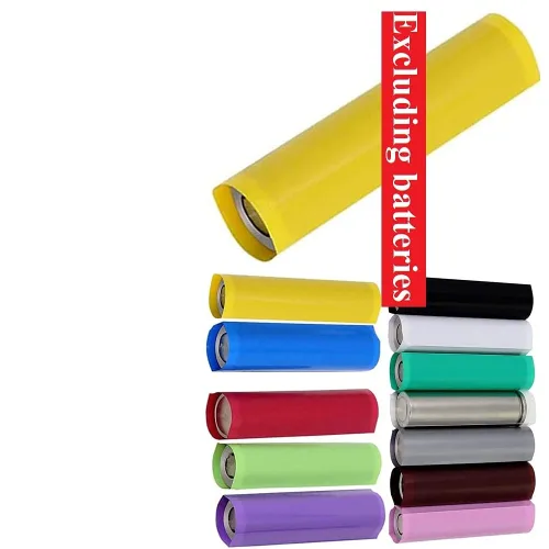 Vista 8 de Othmro Kit de tubos termorretráctiles de batería de 8.2 pies, tubo termorretráctil de PVC de aislamiento de ancho de 1.26 pulgadas, tubo de Azul