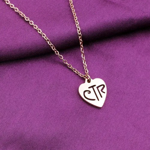 Vista 3 de Belingry Collar LDS CTR para niñas, elige la joyería adecuada de los Santos de los Últimos Días para mujer